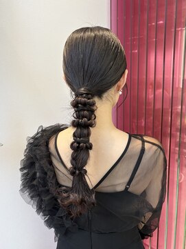 ソト 銀座(soto.) ヘアセット/ヘアアレンジ/編み下ろし/タイトヘア/ロングヘア