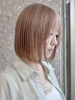 サンク 原宿 表参道(cinq) ヘーゼルベージュレイヤーボブレイヤーカットハッシュカット韓国