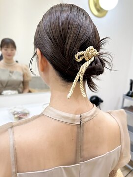 セイドット リー(Say. Ree) say.お呼ばれヘアセットヘアアレンジオリーブヘーゼルグレージュ