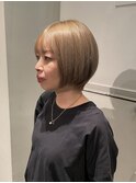 似合わせカット＋プリーチカラー
