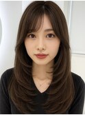 レイヤーカット髪質改善ダブルカラーブリーチ
