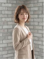 アメリア(ameria)&nbsp;【20代30代】大人可愛いゆるふわボブ☆透明感ベージュカラー