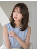 【お手入れ簡単】小顔レイヤーカットひし形シルエット30代40代