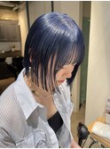 ブルーカラー ミニボブ 切りっぱなしボブ ｢ibu｣