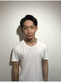 グレイブラックツーブロックショートマッシュネープレススタイル