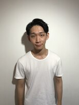 パティオンツー(PATIONN2)&nbsp;グレイブラックツーブロックショートマッシュネープレススタイル