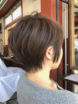 ルーファス 恵比寿 渋谷(Ruufus) 40代大人可愛いひし形ショートボブ【Ruufus恵比寿渋谷】31514