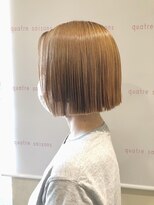 キャトルセゾン(quatre saisons)&nbsp;切りっぱなしショート×ミルクティー