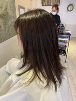 ヘアーメイク バス(Hair make bas)&nbsp;ツヤ系カラー＆プラチナストレートパーマ
