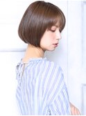 大人可愛い20代30代40代小顔ココアベージュ 小顔ショート3