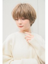 トローノ 栄(TRONO)&nbsp;くすみハイトーンベージュくびれショートヘア