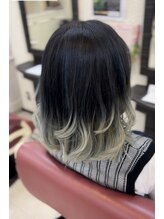 ヘアーデザインロアール(HairDesign  LOIRE) 福山/グレー/ホワイト/グラデーションカラー