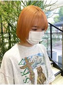 【初ブリーチでオレンジベージュ】zest吉祥寺　青木桜