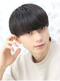 ツーブロック刈り上げマッシュショート ナチュラル