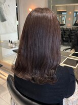 ヘアサロンガリカアオヤマ(hair salon Gallica aoyama)&nbsp;【荒木依莉亜】深みのあるココアブラウンカラー/艶感透明感◎