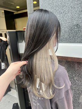 ウェーブス 大宮門街店(wave's) インナーカラーホワイトベージュ wave's大宮門街 唯