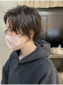 ハンサムショート×パーマ