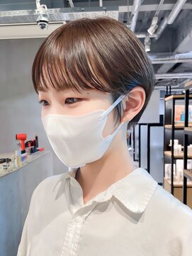 アルバム 池袋(ALBUM) ナチュラルショート_ピンクベージュインナーグレージュ_ba461341