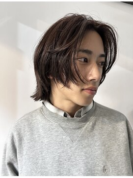 ナループロアオハナ(Nalu pu loa ohana) メンズボブ/ブラウンボブ/メンズブラウンヘア/ボブヘア