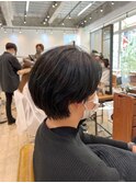 【お客様ヘア】スタイリングが楽なハンサムショート