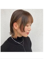ヘアーリコア(hair recoa)&nbsp;個性的ボブ × インナーカラー