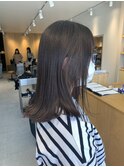 切りっぱなしロブ×パールベージュ