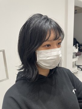 ネイロ 日本橋(NeiRo) 小顔ショートボブハイライトカラー大人ショートカット白髪ぼかし