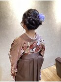 卒業式着付け