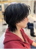 本八幡×ショートウルフ×黒髪×小顔