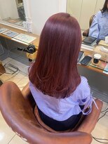 ネオリーブアイム 横浜西口店(Neolive aim)&nbsp;ロングレイヤーレッドベージュ横浜　成田