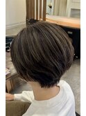 白髪をデザインするハイライト