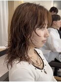 ドライパーマゆるめパーマウルフパーマレイヤーパーマ顔まわり