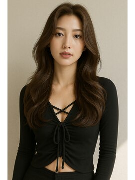 ルーカ 恵比寿(LU-CA) クールレイヤーカット顔周りカット韓国ロング恵比寿　シンゴ