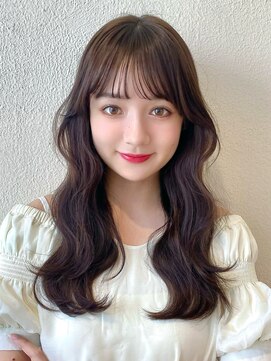 アフロート ディル(AFLOAT D'L) ★小顔ワンカールレイヤーカットデジタルパーマチェリーブラウン