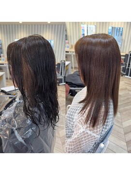 ヘアアンドメイク ニューヨーク ニューヨーク 長岡天神店(Hair&Make NYNY) クセ、パーマの混ざったエイジング毛にも髪質改善縮毛矯正