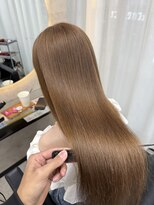 ルノン フィージュ(LUNON fieju)&nbsp;ハイライトカラーくびれヘアアプリコットオレンジ