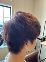 ニュートラル(NEUTRAL)&nbsp;赤メッシュショートウルフ