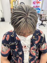 バース 梅田中崎町店(BIRTH)&nbsp;50代40代白髪ぼかしシルバーメッシュバレイヤージュ