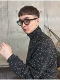 前髪ぱっつんベリショ/似合わせ刈り上げメンズカット