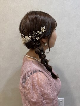 ゴートファクトリー(G.O.A.T factory) #サイド編み下ろし#結婚式参列ヘアセット#編み下ろし