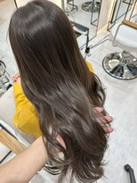 ジーナ 吉塚(Zina)&nbsp;巻き髪ミルクティーグレージュ【福田れん】 博多 吉塚 美容室