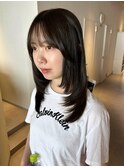 髪質改善酸性ストレート/巻けるストレート/レイヤー/顔まわり