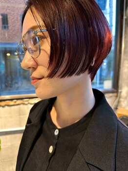 エルマ(L/MA)の写真/【塚本/姫島/2号線沿】人気のハンサムショートは前髪の長さで似合うが決まる。日常に溶け込む髪型はL/MAで