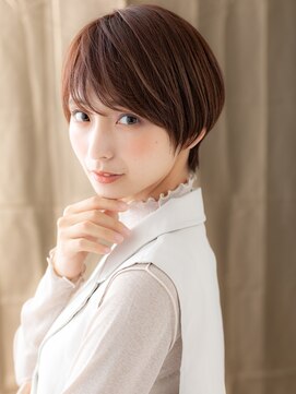 カバーヘア ブリス 上尾西口店(COVER HAIR bliss) オリーブベージュブリーチなし小顔ベリーショート30代40代X上尾