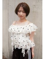 ルヴェール 茜部店(LeVert)&nbsp;ちょろ毛バングショートボブ