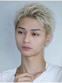 【ARIETTA大森】金髪スパイキー×かき上げショート 