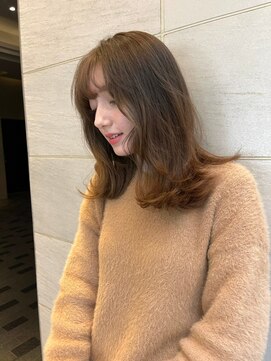 ヌイ 横浜(nui) フレンチベージュ_エアリーミディホワイトアッシュ