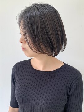 フォーク FOLK 【FOLK】小顔 内巻き 長め前髪 地毛風カラー ダークグレージュ♪