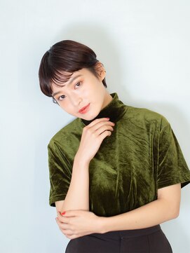 コンティニュー オモテサンドウ(CONTINUE OMOTESANDO) CONTINUE(表参道)シースルーバングハンサムショート