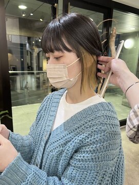 デヴェロペ(Devellope.) 【Devellope.】千葉担当 ボブ インナーカラー ブリーチ